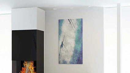 Lampada a soffitto Bolle in ferro verniciato di Cattaneo