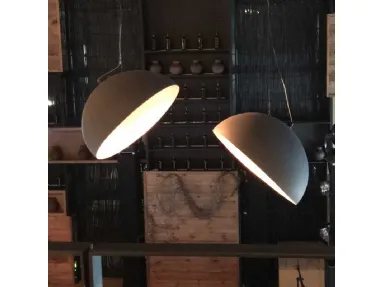 Lampada in metallo verniciato nero Domus Degree di Adriani e Rossi