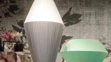 Lampada in tessuto plissettato Musical di Adriani e Rossi