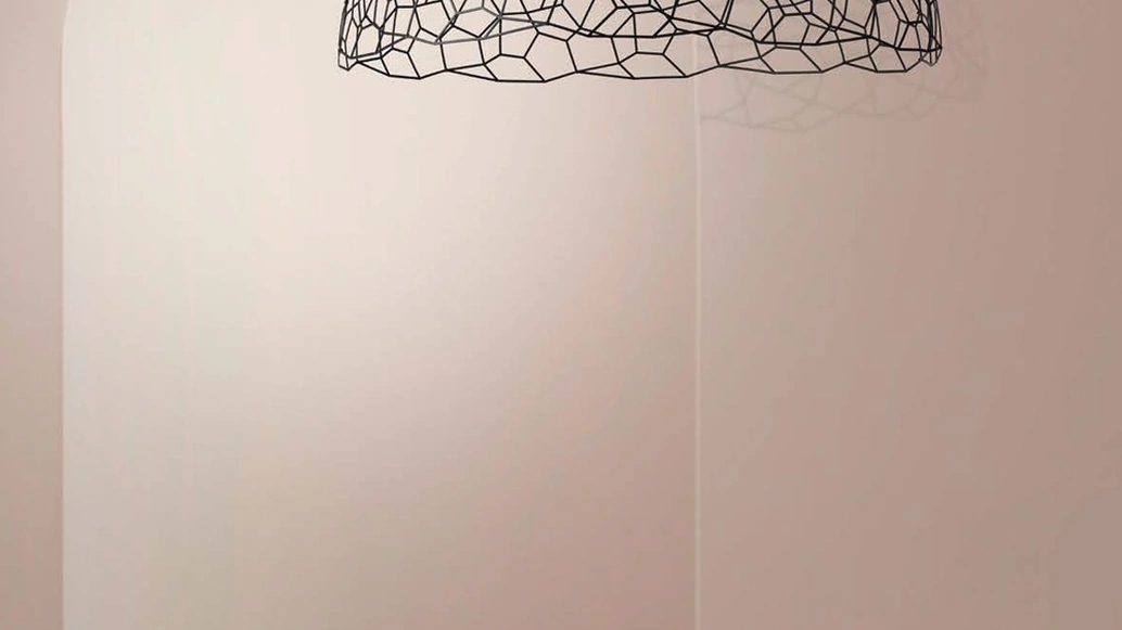 Lampada a sospensione in metallo Nassa di Cattaneo