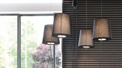 Lampada con paralumi in tessuto Spider di Adriani e Rossi
