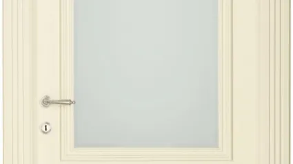 Porta classica con pannello in vetro Boheme di Effebiquattro