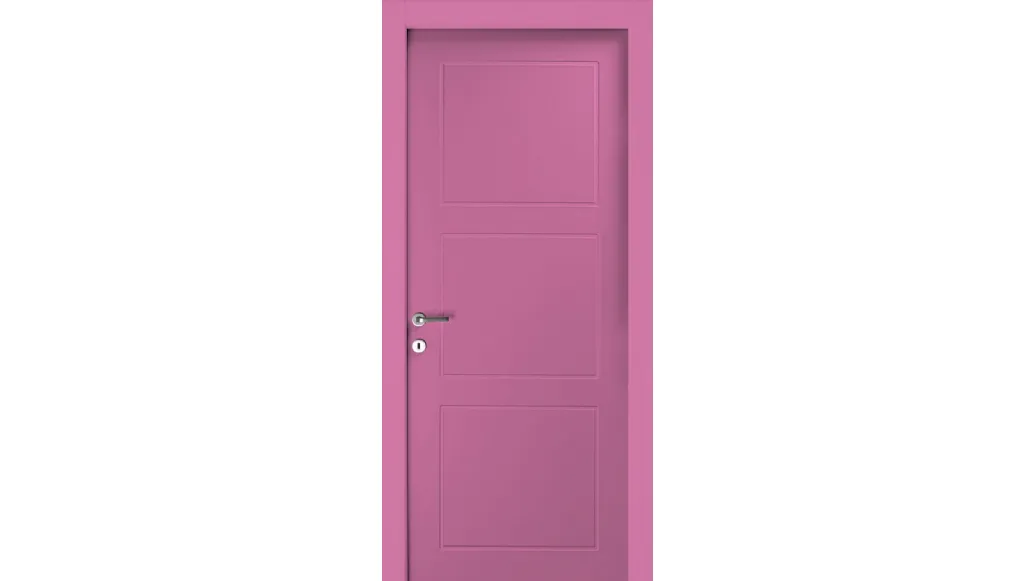 Porta per interni Graffiti battente in laccato Rosa di Effebiquattro