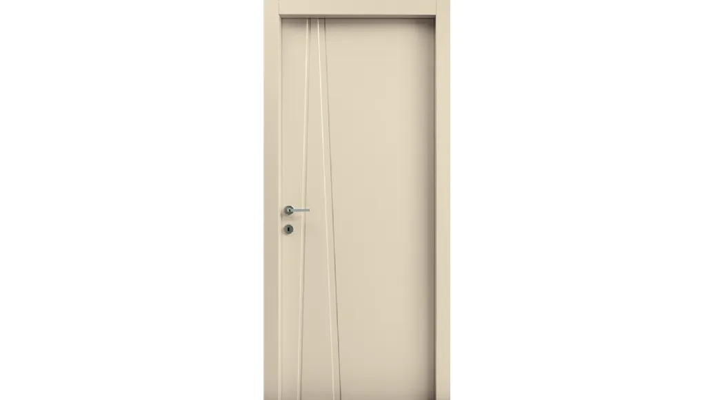Porta per interni Graffiti battente Bianco Perla pantografata di Effebiquattro