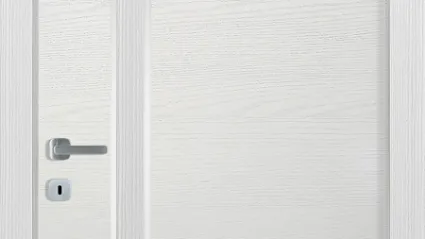 Porta battente in legno e cristallo Mood di Effebiquattro
