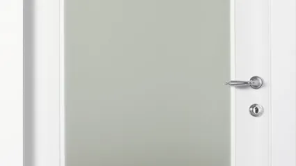 Porta per interni Ri Tratto battente in laccato Bianco con vetro di Effebiquattro
