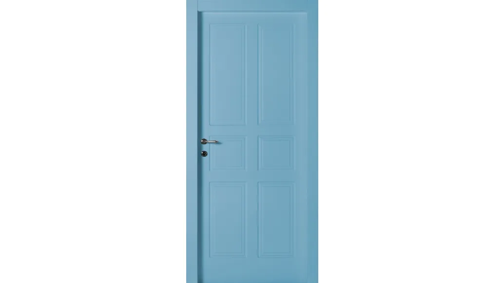 Porta per interni Ri Tratto battente in laccato Azzurro di Effebiquattro