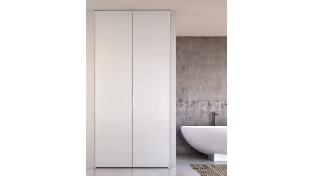 Porta per interni in vetro con telaio in alluminio Aria Uni 26 Must di Zemma