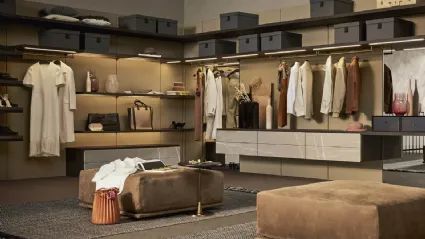 Cabina Armadio Anteprima in materico Marmo di Pianca