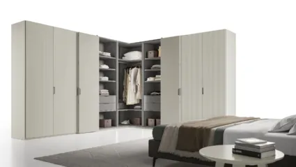 Armadio Ardecò Axel a Libro Salis e Decor Riga di Spagnol Mobili