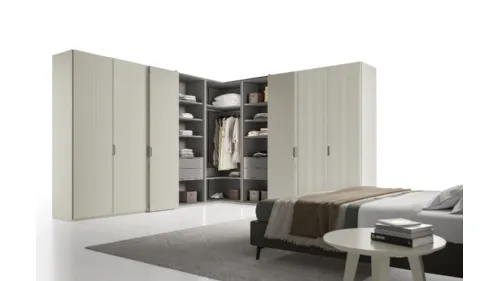 Armadio Ardecò Axel a Libro Salis e Decor Riga di Spagnol Mobili