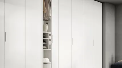 Armadio Ardecò Box Bianco in laccato opaco di Spagnol Mobili