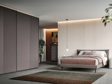 Armadio Ardecò Linear Grafite di Spagnol Mobili