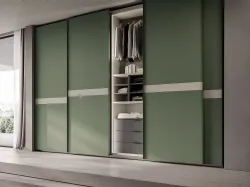 Armadio Ardecò Scala in laccato Verde di Spagnol Mobili