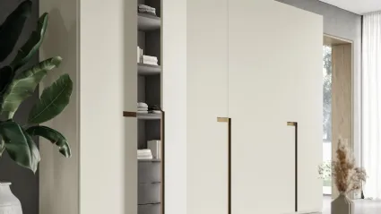 Armadio Ardecò System Madreperla in laccato opaco di Spagnol Mobili
