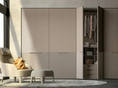 Armadio Atelier a battente con ante bicolore Double di Adok