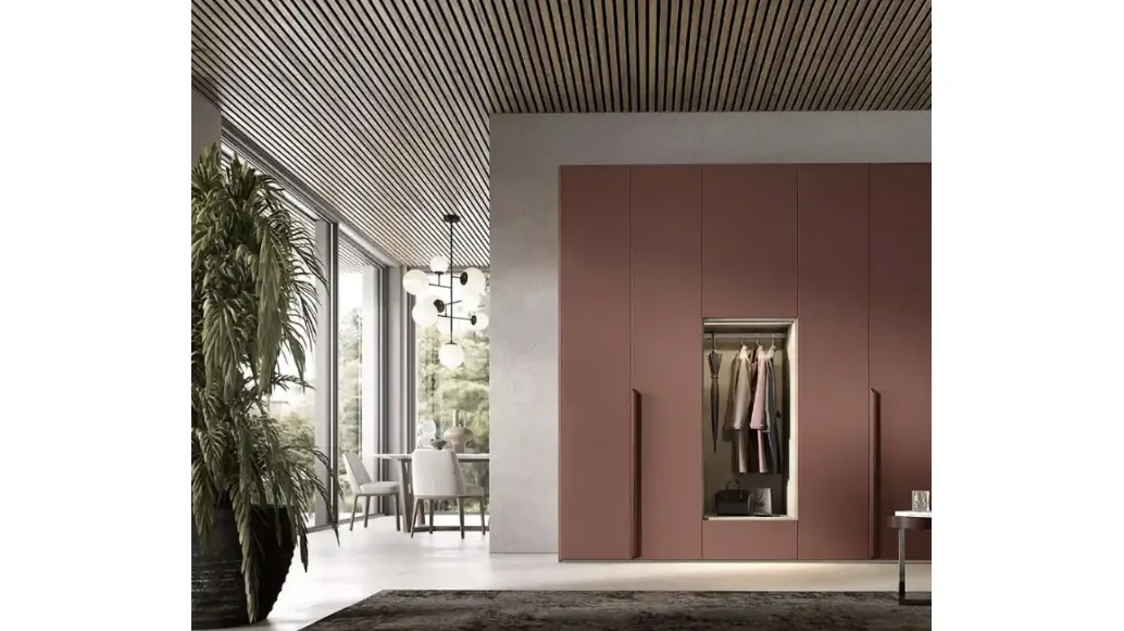Armadio con ante battenti Utility Libeccio U455 di Moretti Compact Giorno Notte