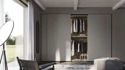 Armadio di design con anta scorrevole Line di Fimar