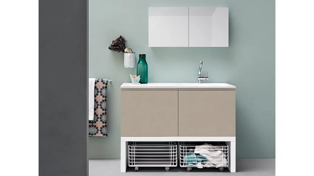 Mobile da Bagno in melaminico Acqua e Sapone Lavanderia 05 di Birex