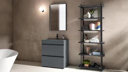 Mobile da Bagno a terra Gola Up 08 in Fenix NTM grigio bromo di Birex