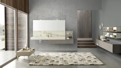 Mobile da Bagno sospeso M1 System C101 in ecomalta di Baxar