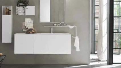 Mobile da Bagno in laccato Bianco opaco Start Line 10 di Ardeco