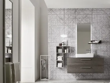 Mobile da Bagno sospeso in melaminico Wind 49 di Ardeco