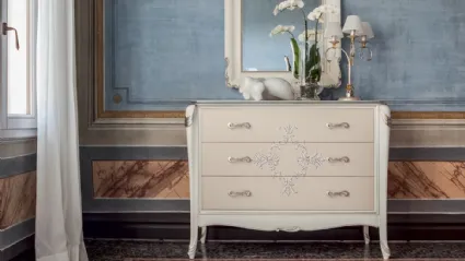Comò Ivory in legno laccato di Tonin Casa