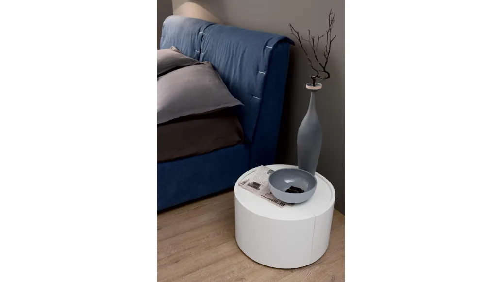 Comodino rotondo Olympia di Spagnol Mobili