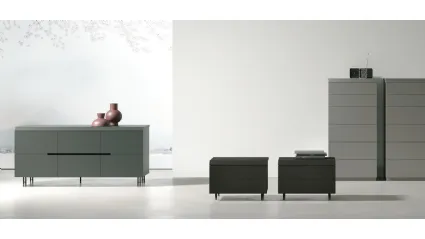 Gruppo Notte Morfeo in laccato o legno di Tomasella