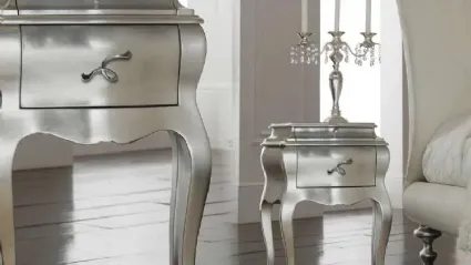 Comodino Zara in legno massello laccato di Florentiabed
