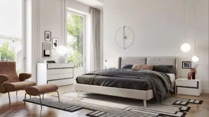 Gruppo Notte in laccato opaco e melaminico olmo dark Zig Zag di S75