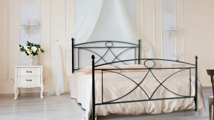 Letto Alice in ferro optional baldacchino ferro di Florentiabed