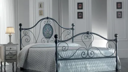 Letto Caterina in ferro decorato a mano di Florentiabed