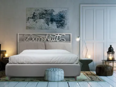 Letto Elise in ferro con scritta decorazione di Florentiabed