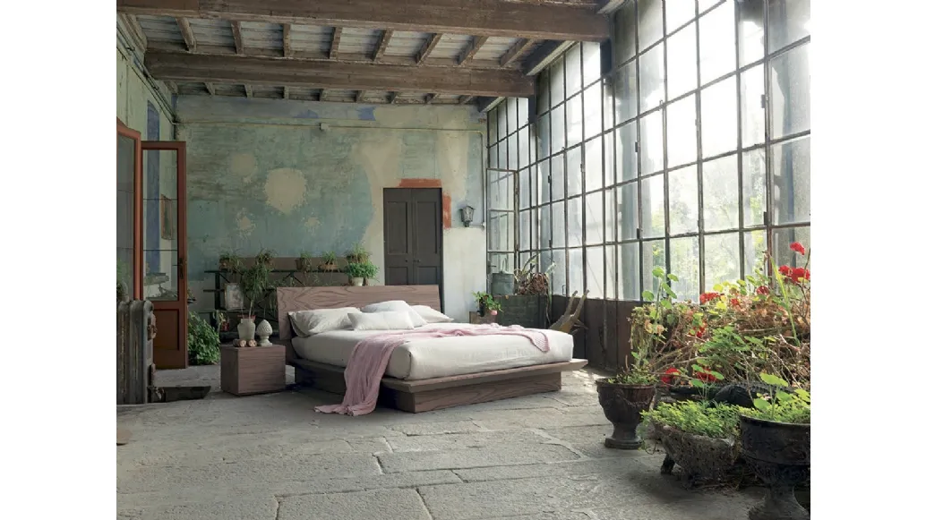 Letto in legno Quarantacinque con box contenitore di Fimar