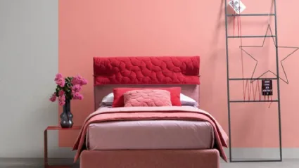 Letto singolo con testiera reversibile Clip di Bside
