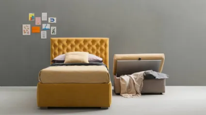 Letto trapuntato con contenitore estraibile Bubbles di Bside