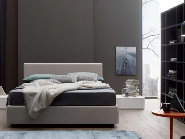 Letto in tessuto New Life di Spagnol Mobili