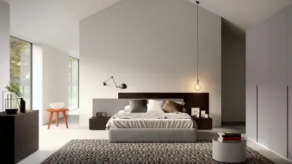 Letto matrimoniale sommier Turca Gold in tessuto di Spagnol Mobili