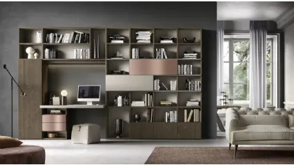 Libreria Kosmos KL215 di Moretti Compact Giorno Notte