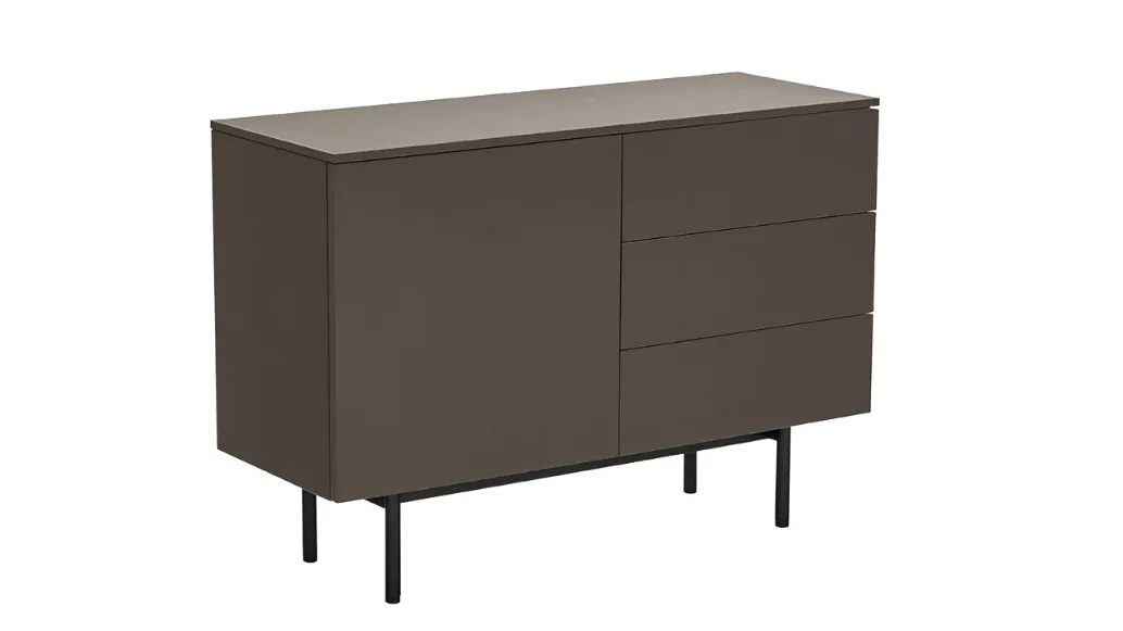 Madia in laccato opaco con top in nobilitato pietra piasentina Made CB6101 1 di Connubia