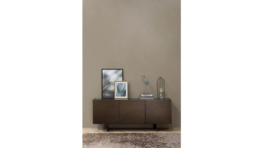 Madia Coated in legno con lavorazione spazzolata di Tonin Casa