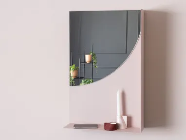 Mobile ingresso in metallo con specchio Kim di Calligaris