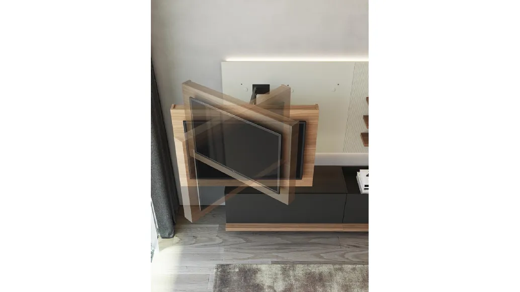 Mobile Porta Tv X2 dalle linee essenziali e moderne di Astor Mobili