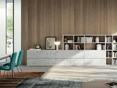Parete Attrezzata Living 836 di Spagnol Mobili