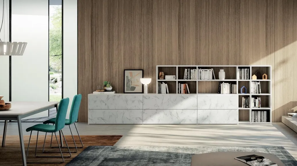 Parete Attrezzata Living 836 di Spagnol Mobili