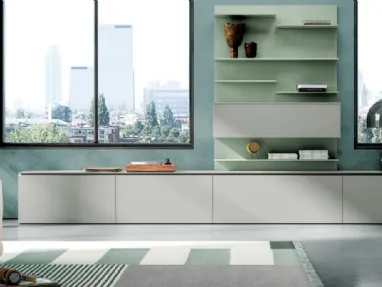 Parete Attrezzata Living 837 di Spagnol Mobili