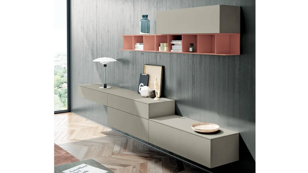 Parete Attrezzata Living 841 di Spagnol Mobili