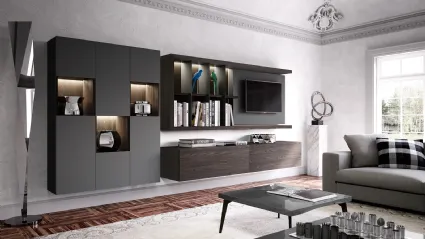 Parete Attrezzata Sky 206 di Astor Mobili